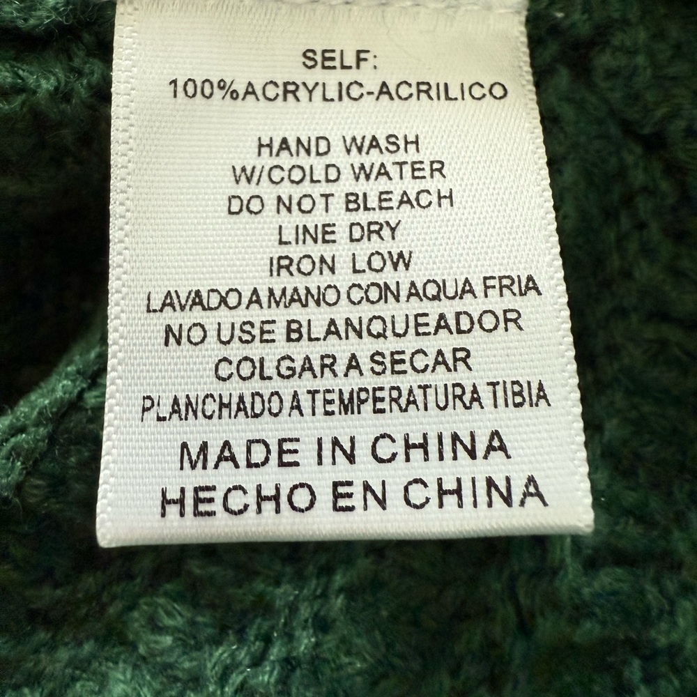 Listicle Dark Green Vintage Style Knit Cardigan Sweater NWT - Picture 11 of 12